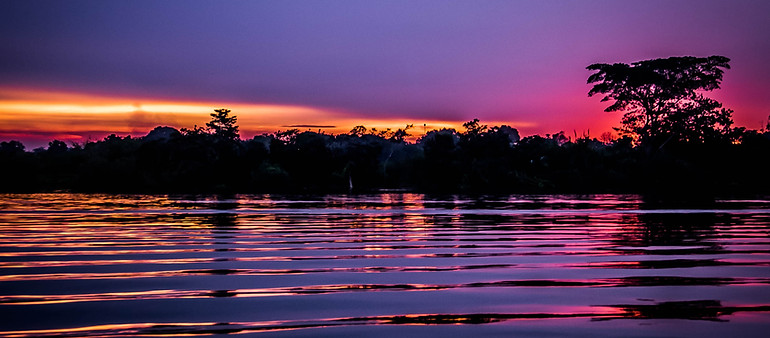 Ucayali River Amazon Sunset