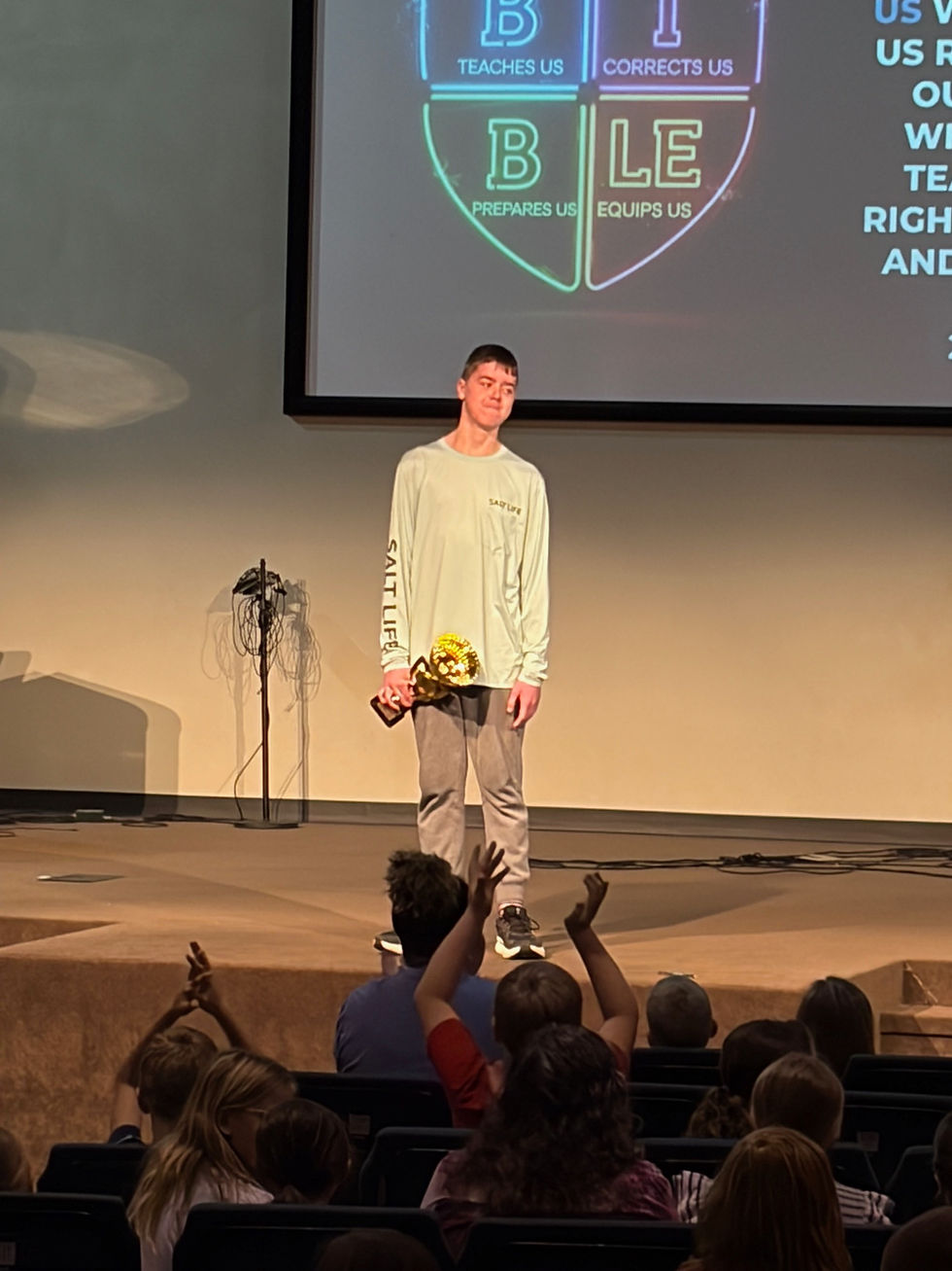 Zachary Wolff Quad County Spelling Bee Champ