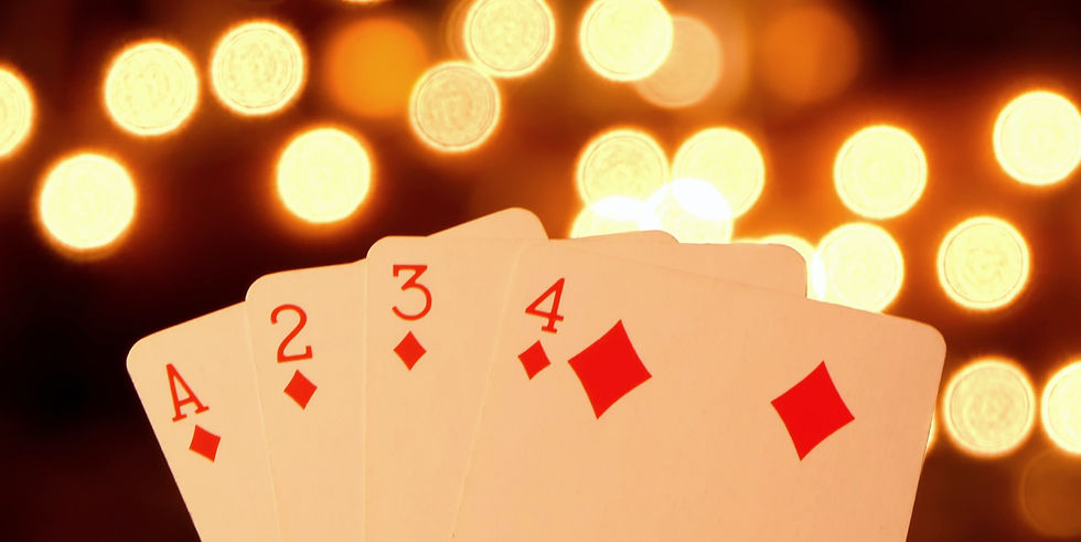 Festive playing cards to illustrate Brian Storey performing magic at a Christmas party or event