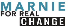 Marnie Glickman logo with teal, black and white text