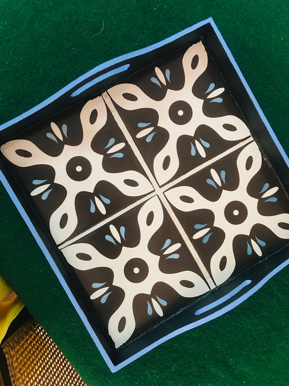 Miniatura: Bandeja cuadrada 30x30 cms con Azulejos 