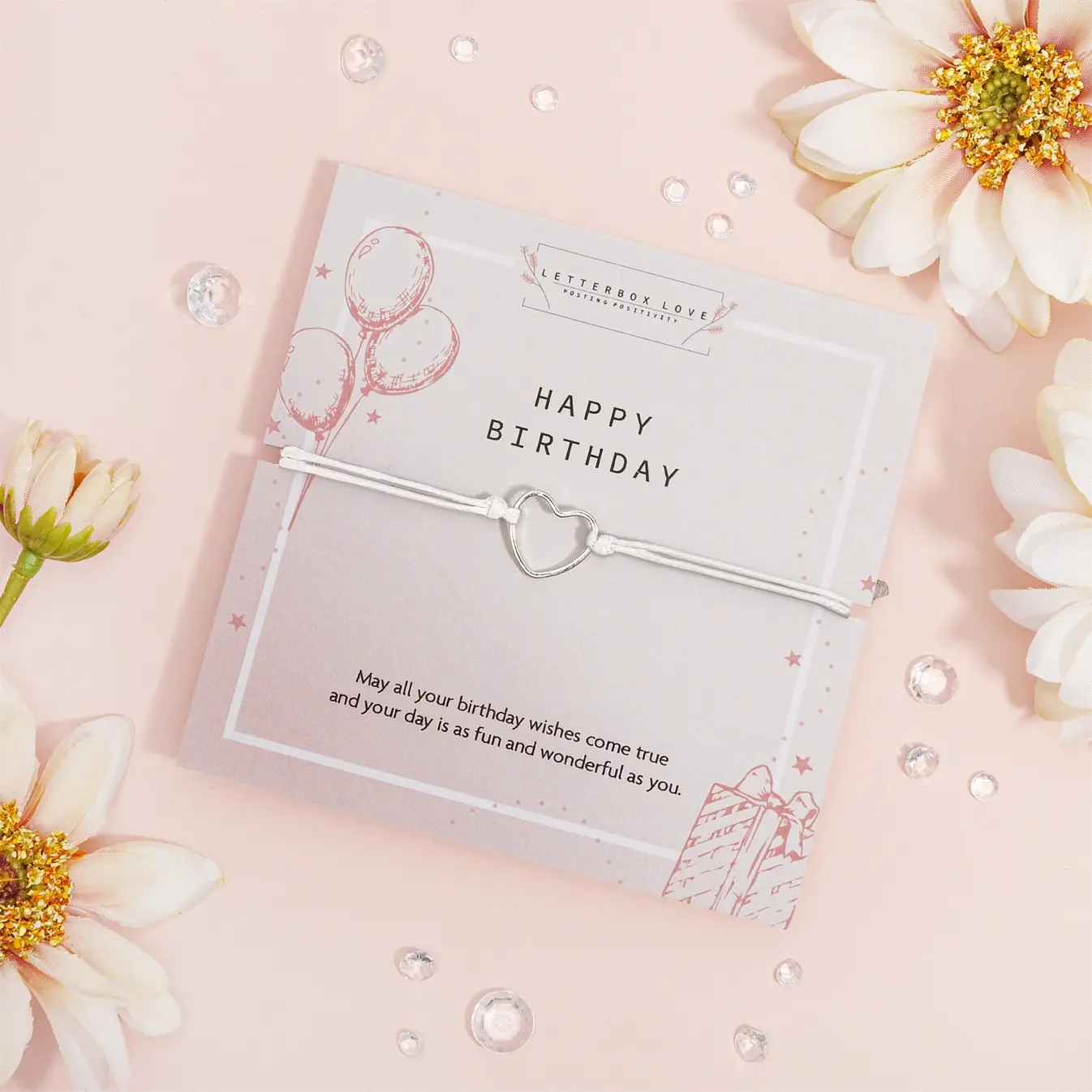 Letterbox Love Happy Birthday Adjustable Bracelet