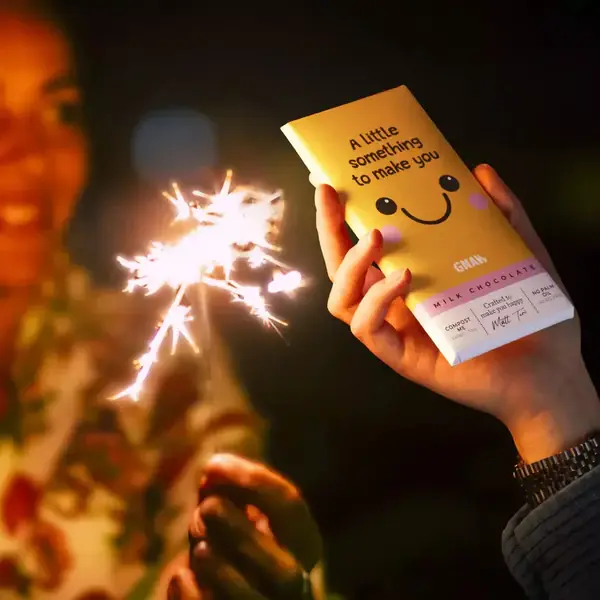 Thumbnail: GNAW 'Smile' Milk Chocolate Gift Bar