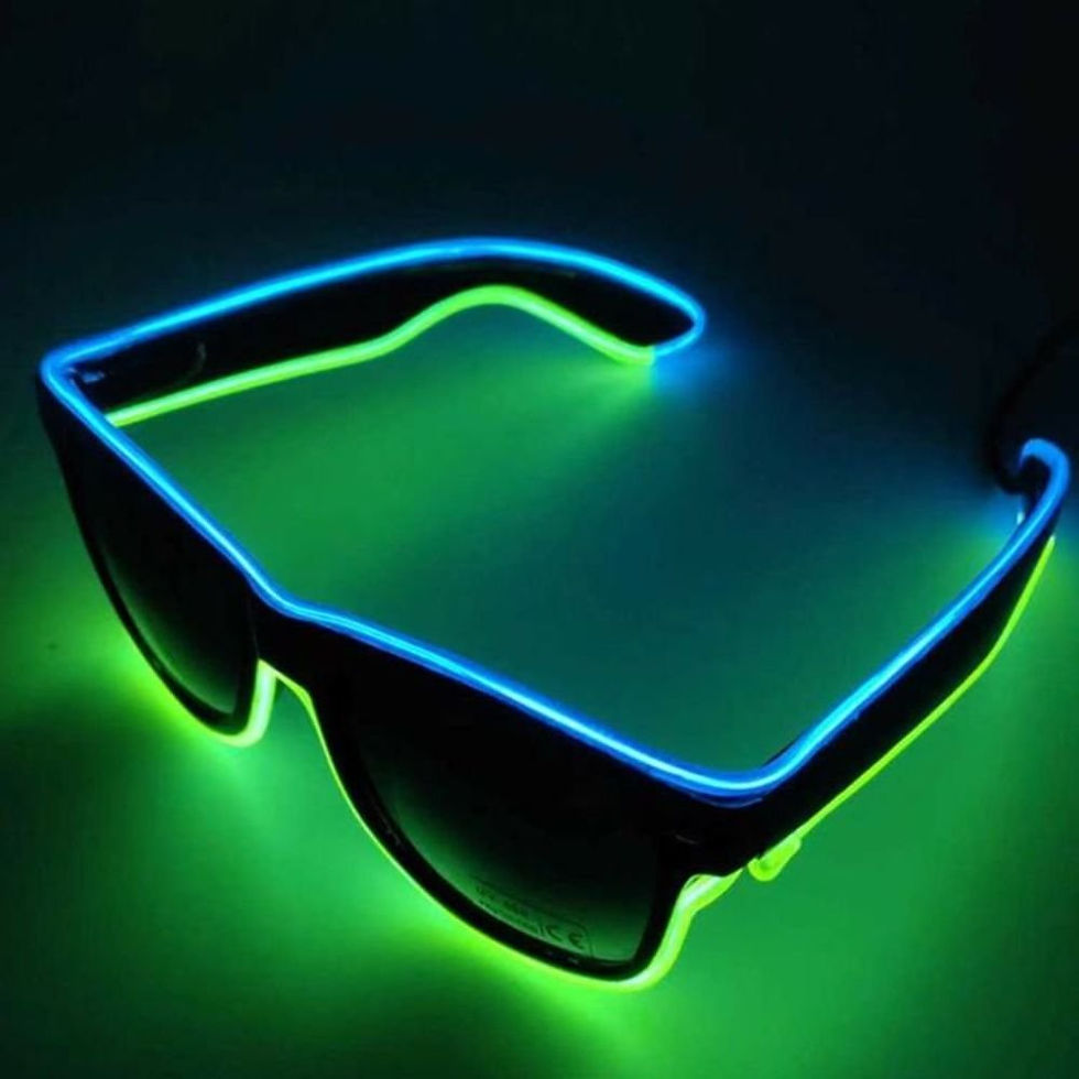 Miniatura: Glow in the Dark Multi-Color LED EL Wire Light-Up Glasses