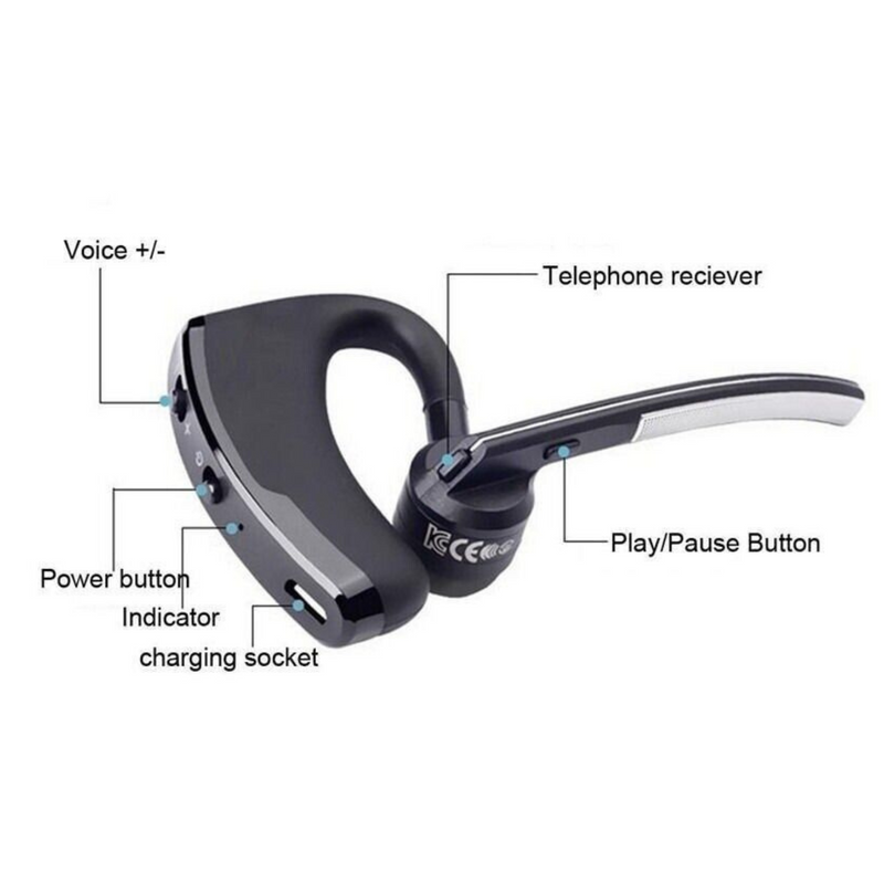 Miniatura: Bluetooth Earpiece Wireless Headset Noise Cancelling Headphones Driver Trucker