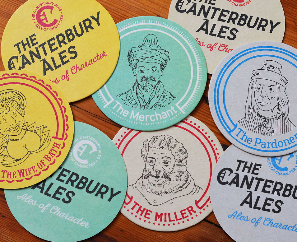 Canterbury ales beer mats
