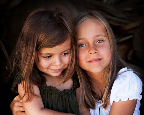 Sisters portrait Suffolk park