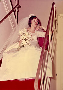 Bertrice on the stairs