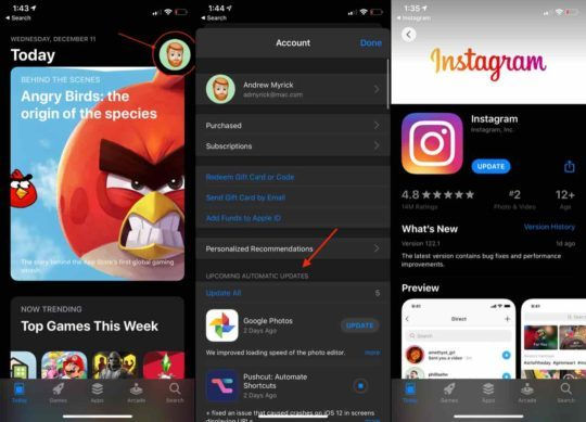 Check Instagram Update