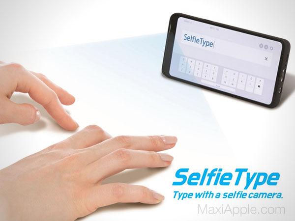 samsung selfietype clavier virtuel invisible smartphones 02 - SelfieType, le Clavier Virtuel Invisible de Samsung (video)