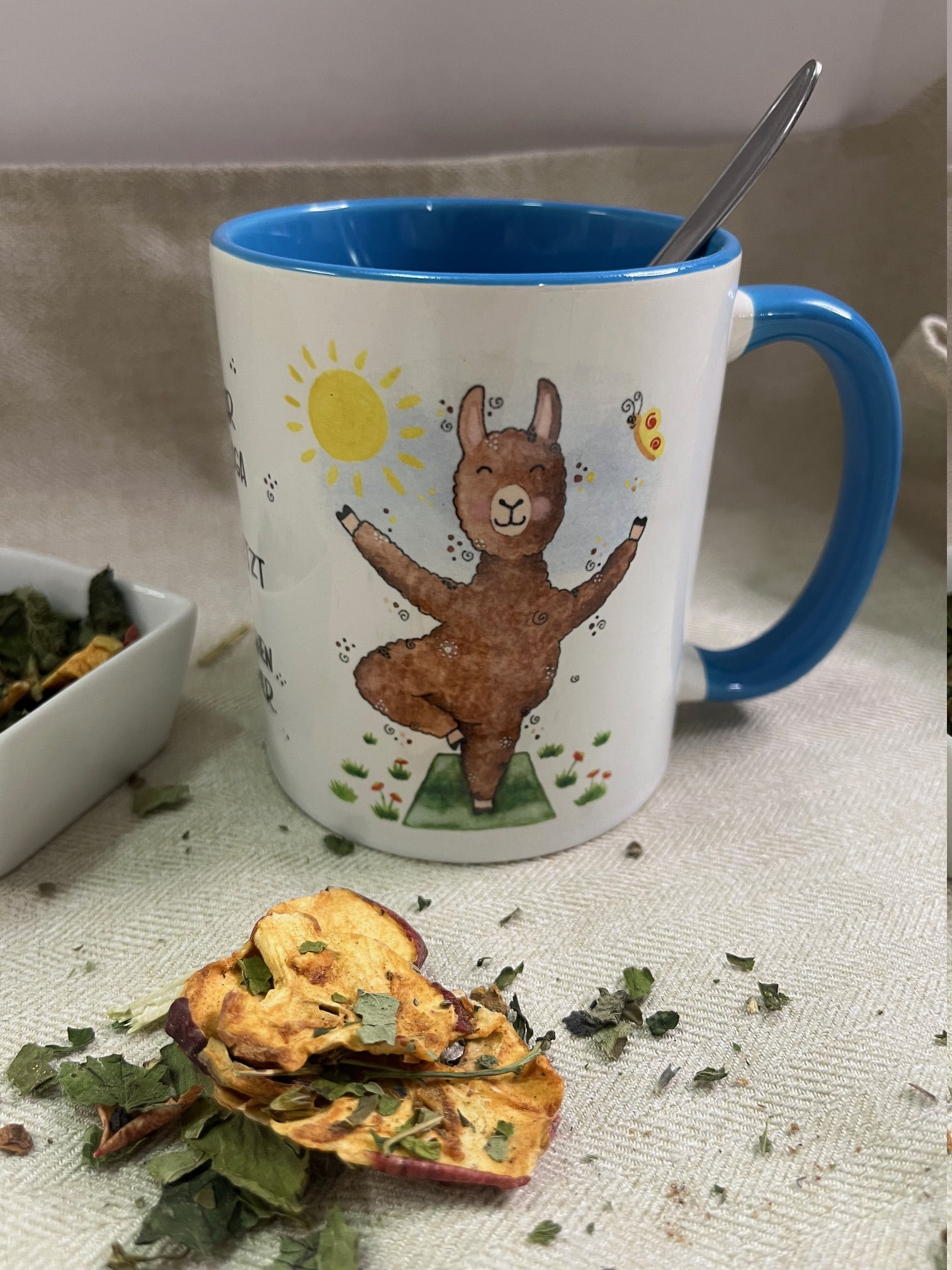 Alpaka Keramik Tasse