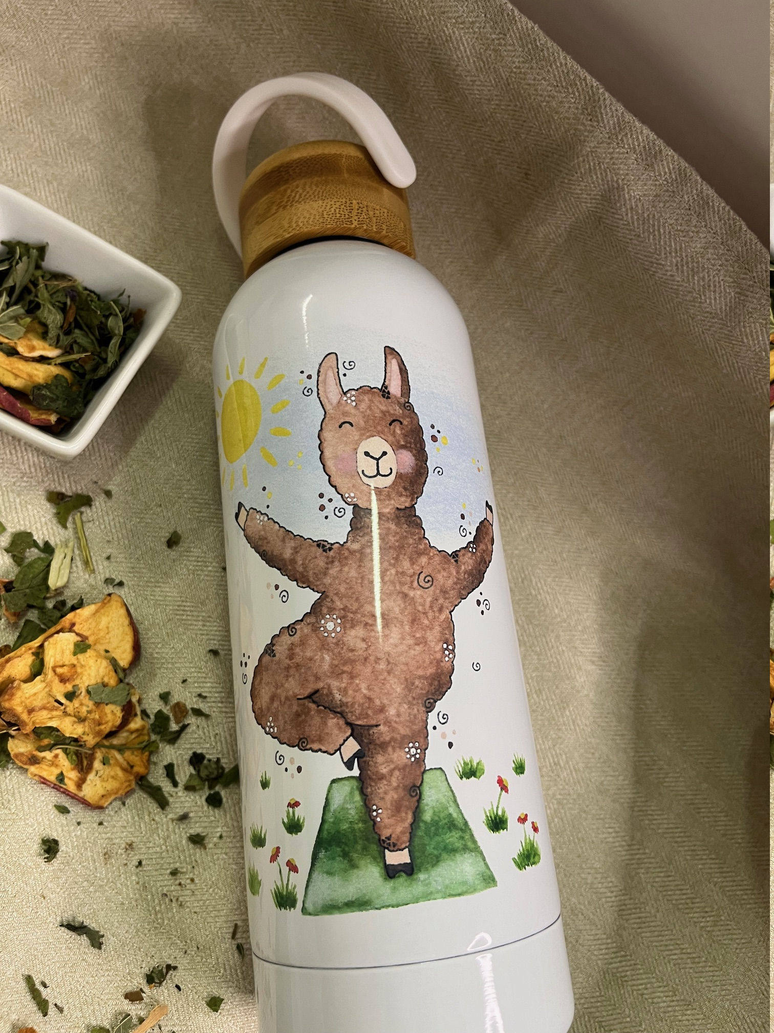 Alpaka Thermo Trinkflasche