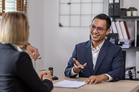 Notary services being provided