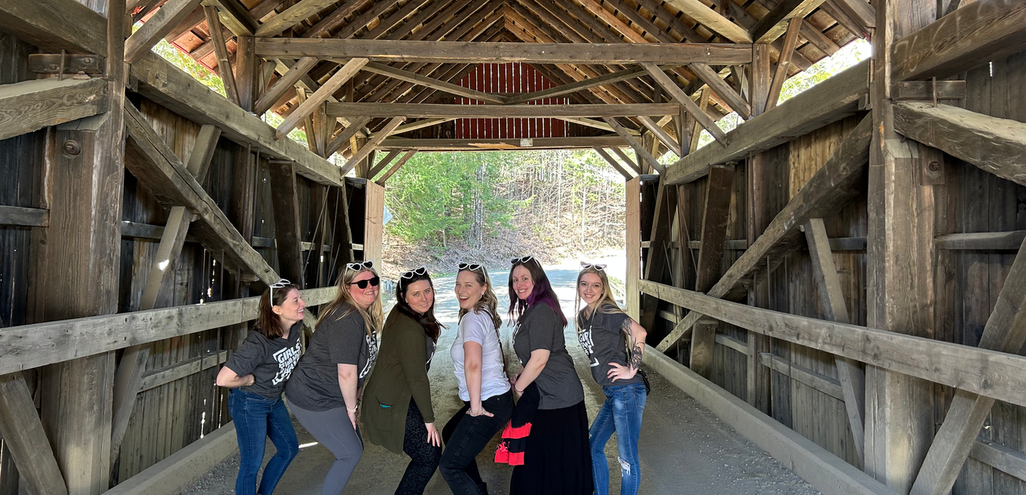 Inside Covered Bridge Vermont