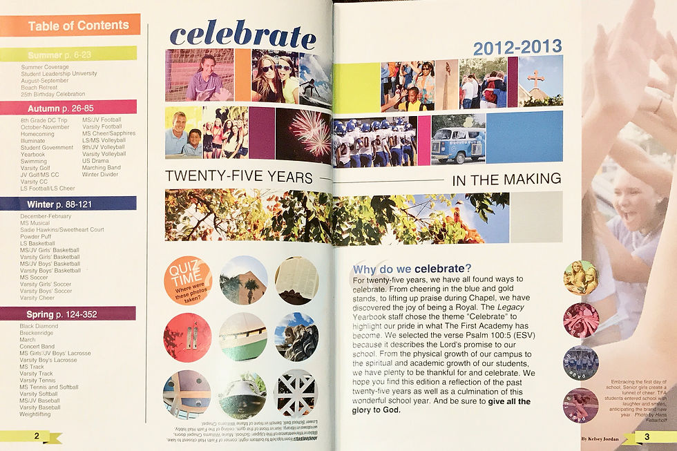 Yearbook 2012-2013 Spread