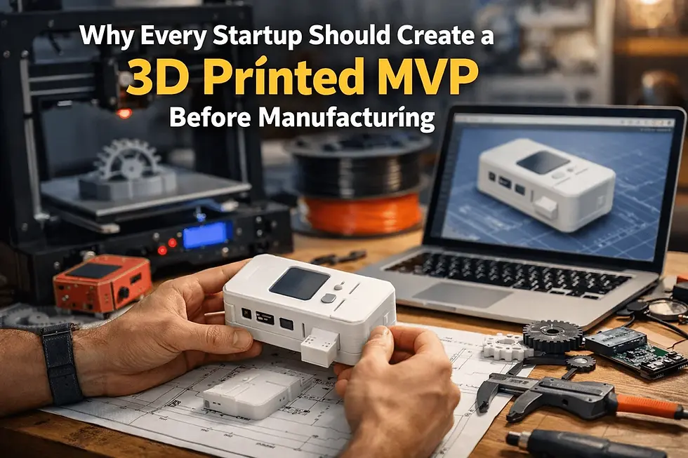 Why Every Startup Should Create a 3D Printed MVP Before Manufacturing