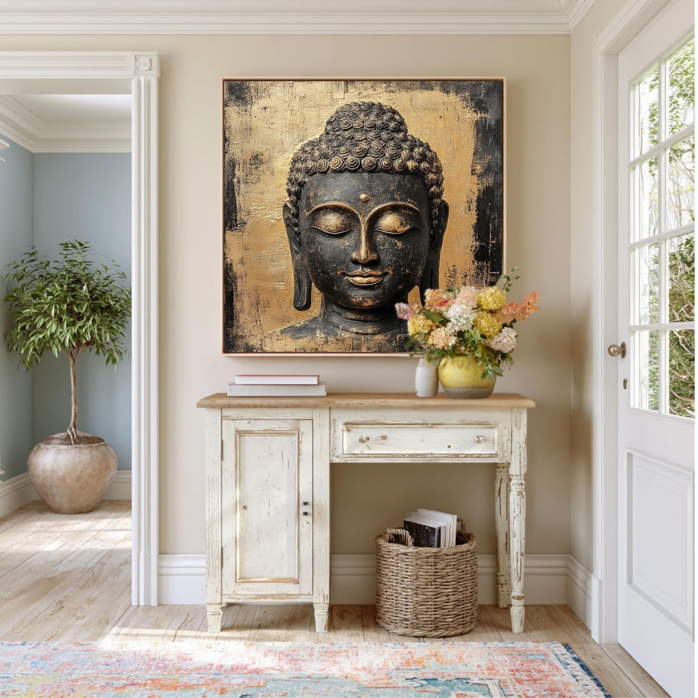 Thumbnail: Serene Buddha face artwork
