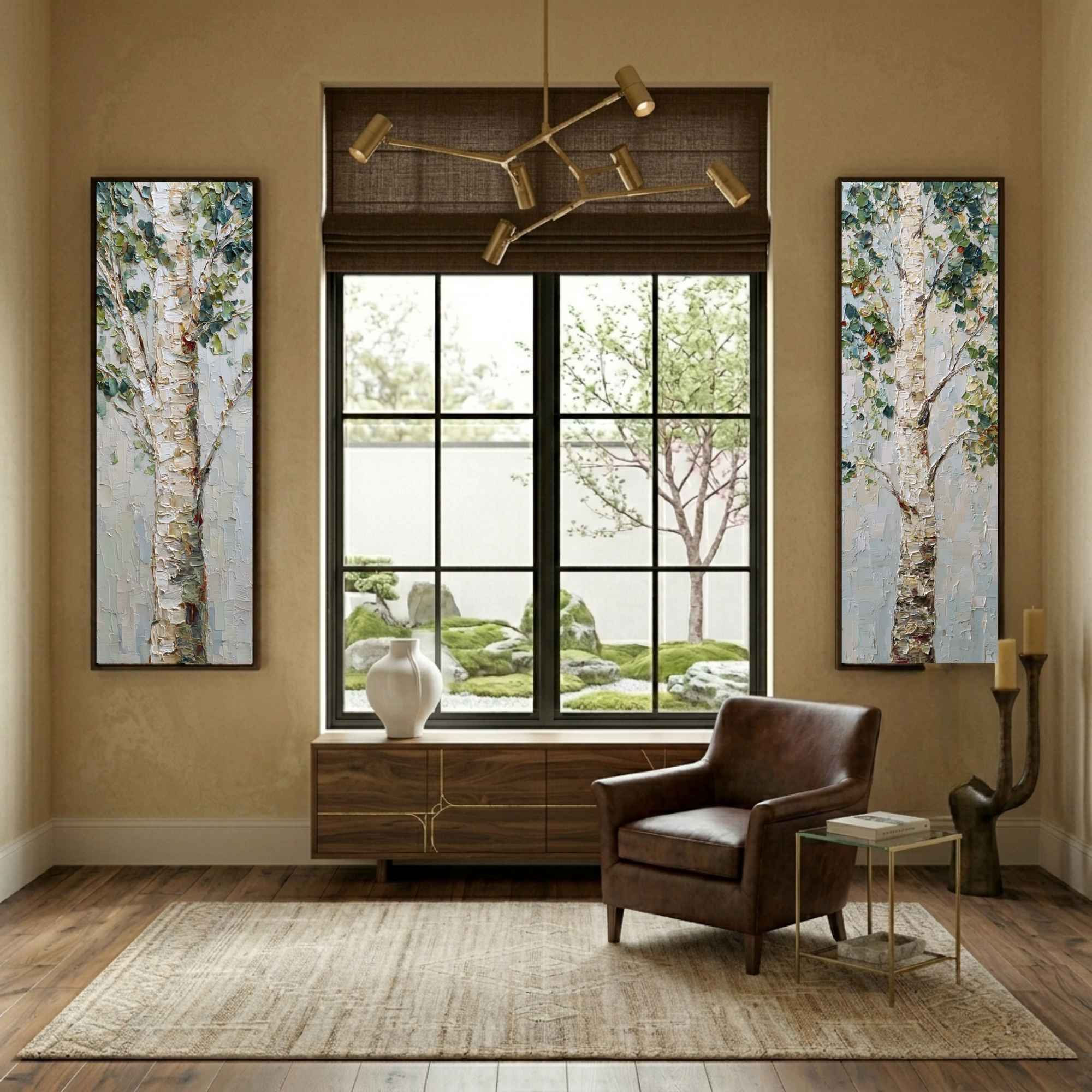 Landscape Wall Art - Set of 2 Large Framed Canvas Wall Decor SAP011
