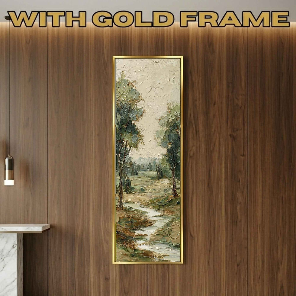 Thumbnail: Tall Vertical Textured Landscape Canvas Wall Art