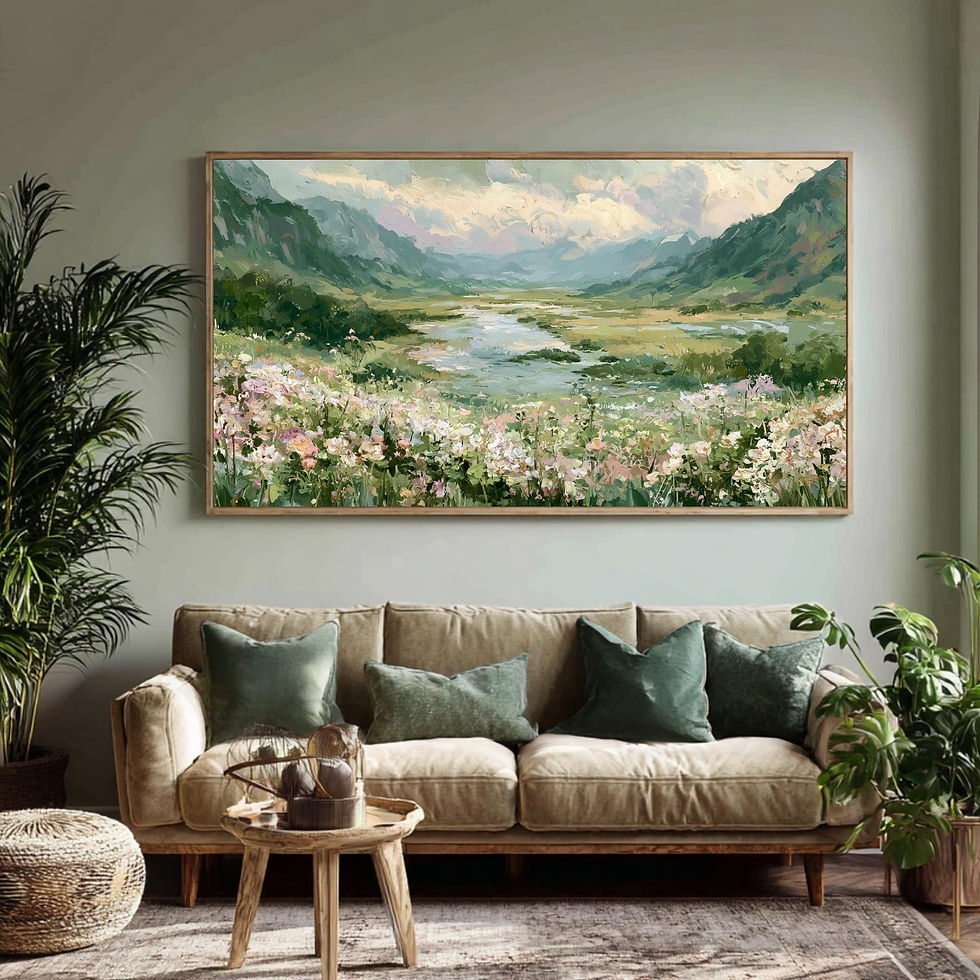 Thumbnail: Panoramic Landscape Wall Art for Bedroom | Nature Scenic Art