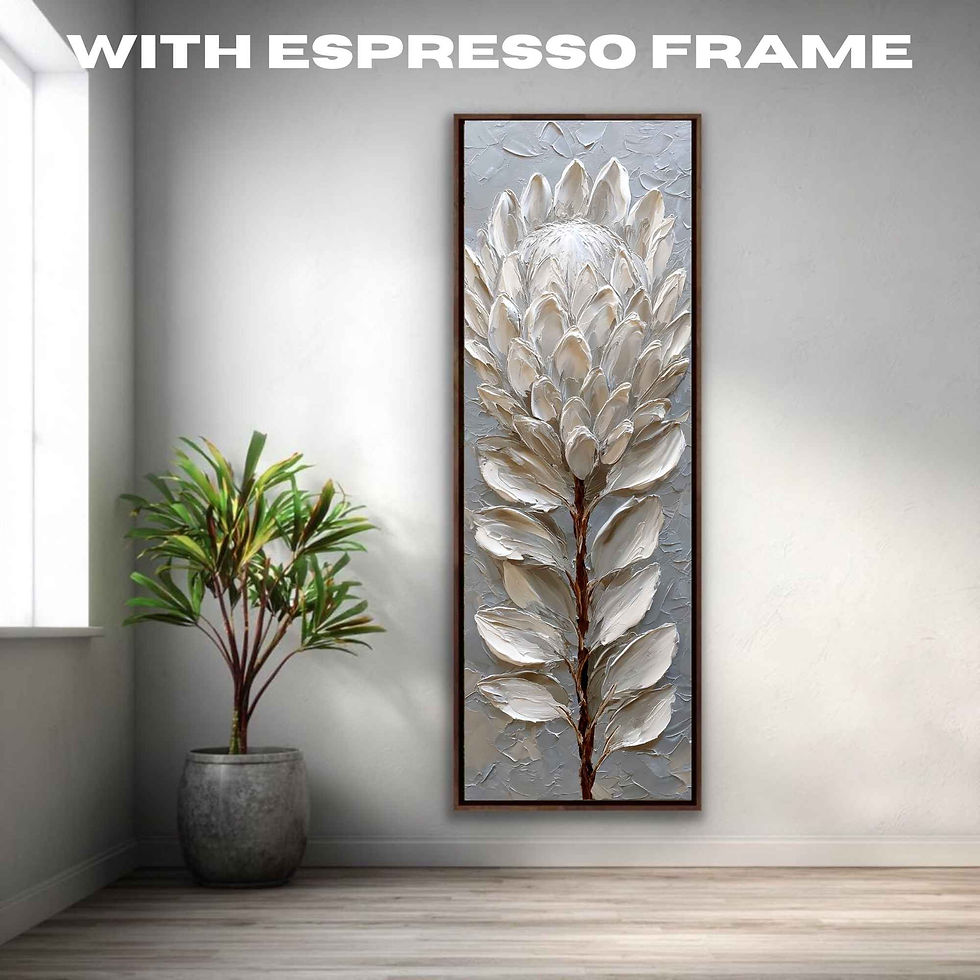 Thumbnail: Tall Narrow Floral Canvas Wall Art for Hallway