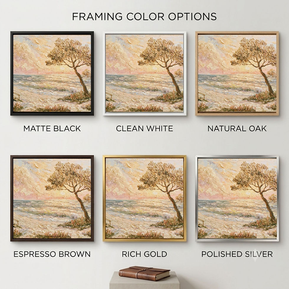 Thumbnail: Seaside Tree Canvas Wall Art for Living Room