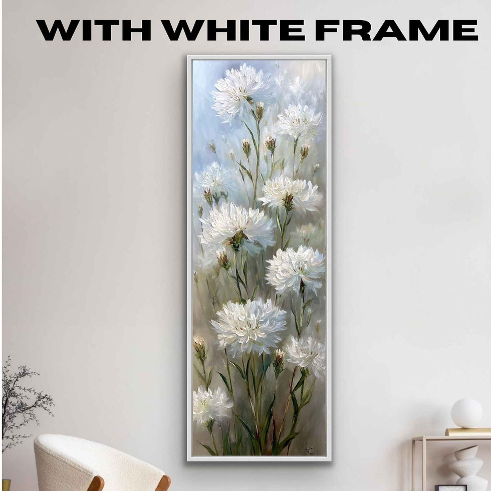 Thumbnail: Botanical wall art with impasto texture