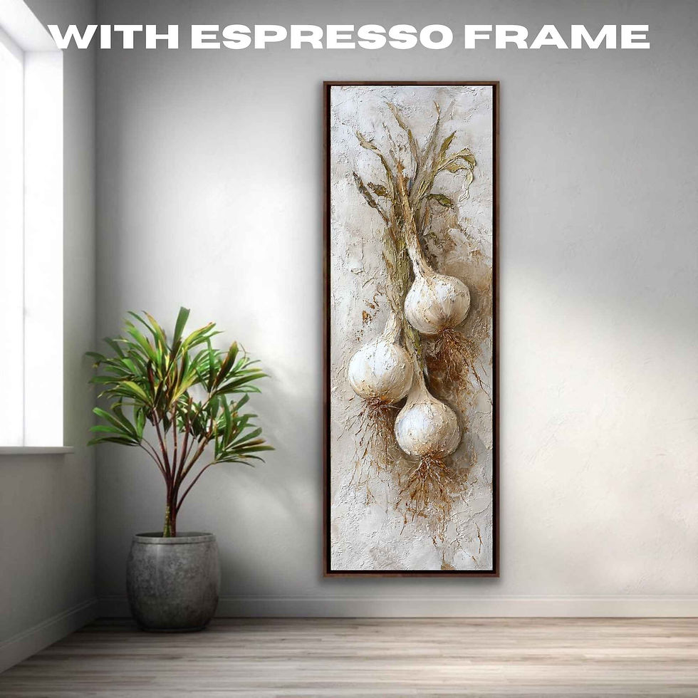 Thumbnail: Textured art piece showcasing organic food elements for kitchen decor
