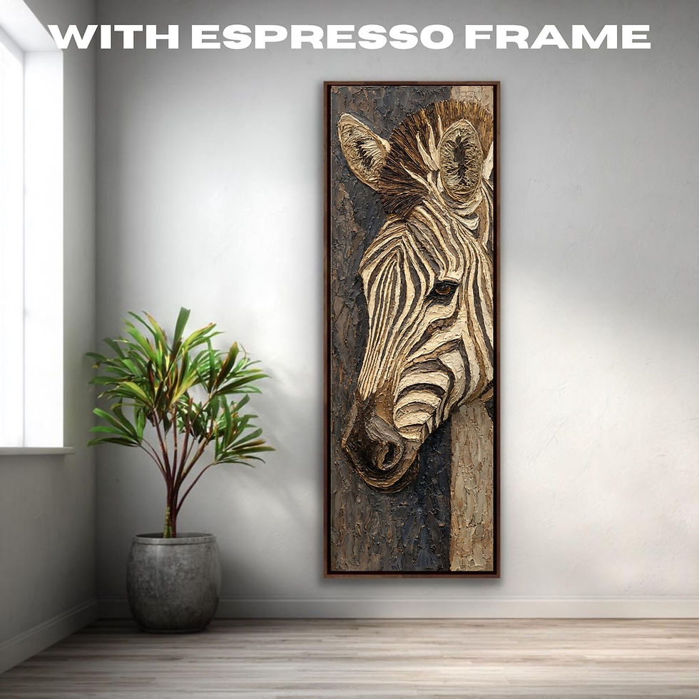 Thumbnail: Nursery Zebra Wall Art | Tall Vertical Canvas Print