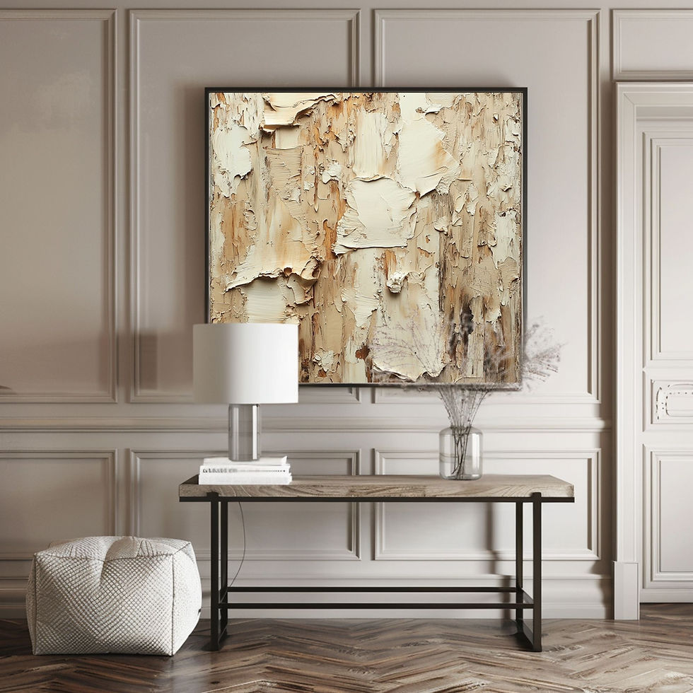Thumbnail: Neutral palette abstract painting for a calming ambiance.