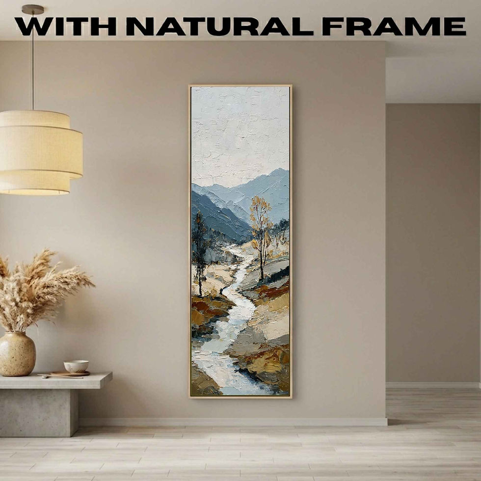 Thumbnail: Vertical Long Narrow Wall Art - Nature Canvas Wall Art (NA8)
