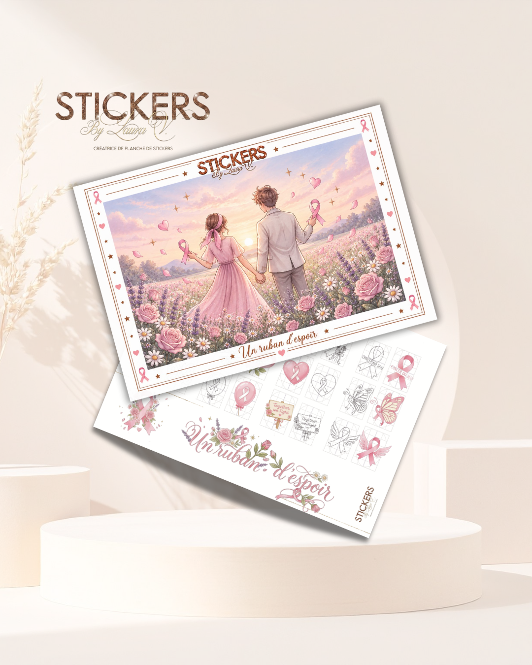 Sticker Sheet - A Ribbon of Hope - Pink October Special
