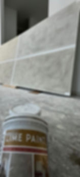 Interior painting detail and finished surface by Dirigo Paint Co.