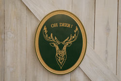 Oh-Deer-Funny-Wall-Plaque-Green-Wood