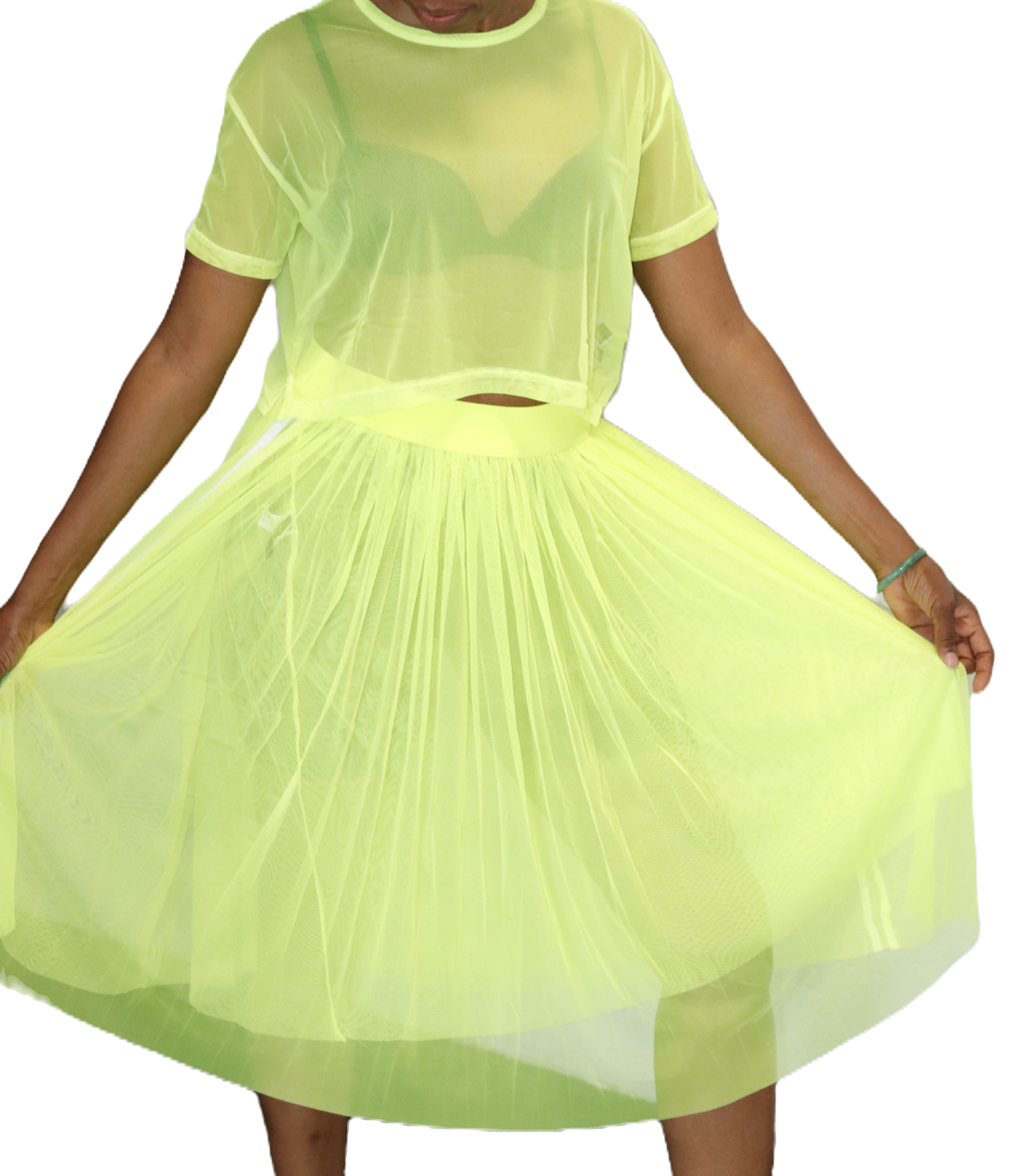 Mesh top & skirt