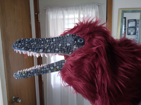 Pod the Pyroraptor lifesized puppet