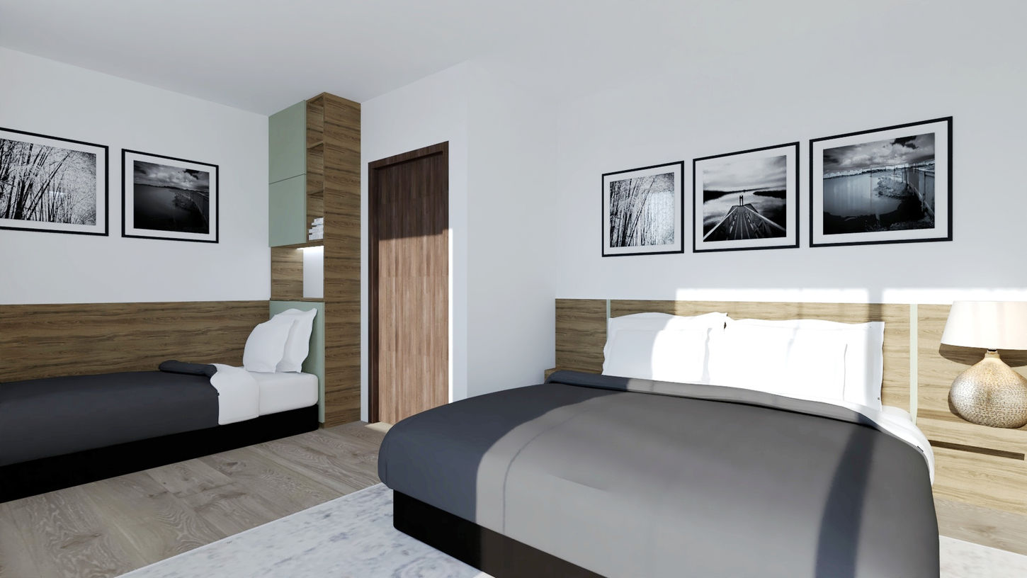 využití spacího prostoro pro až 3 osoby