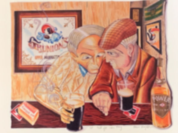 Irishmen, Irish pub, Celtic art, Guiness, painting, Wall art