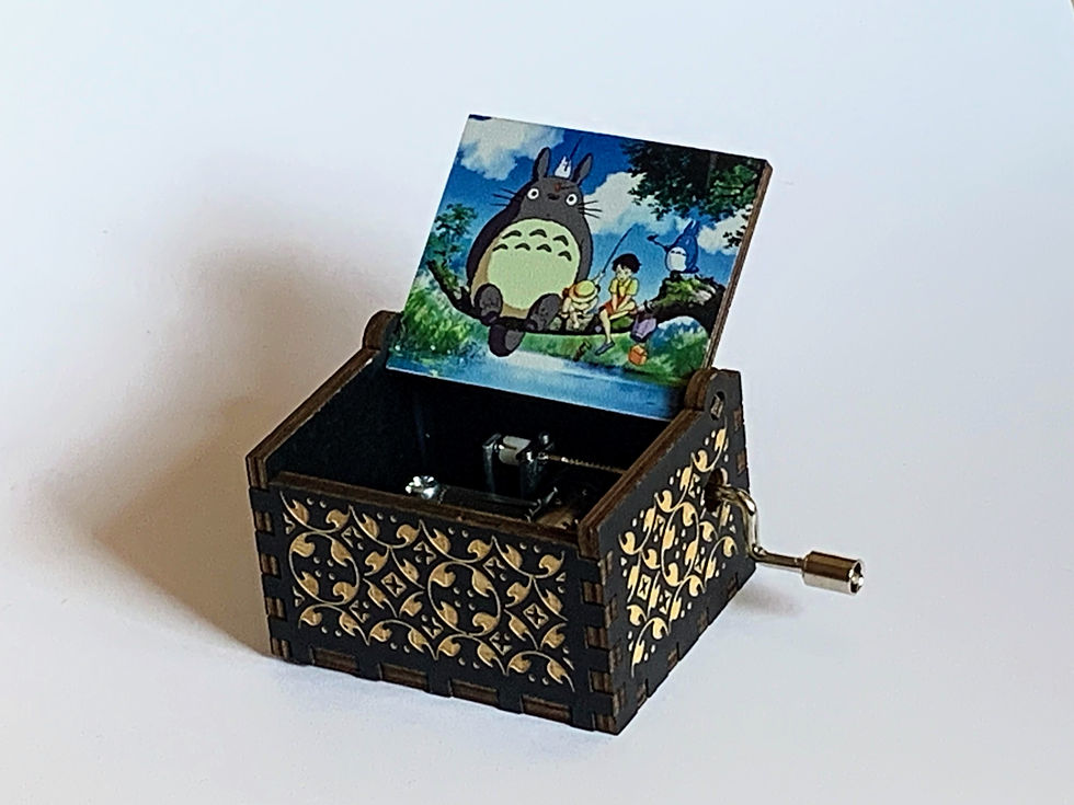Thumbnail: music box, hand cranked,