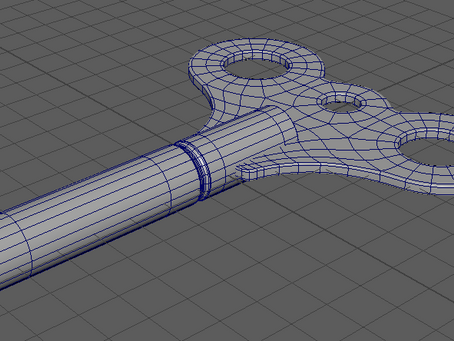 Maya reminder - Modelling a Wind-up Key