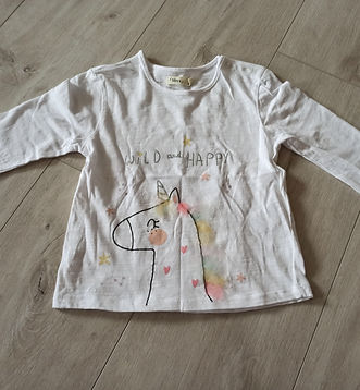 T-shirt manches longues licorne