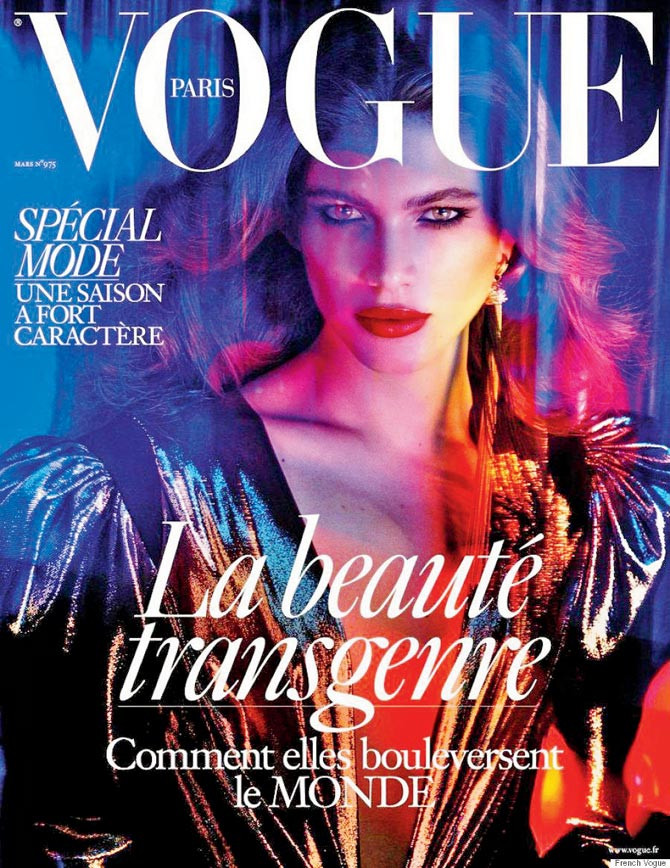 Valentina Sampaio na capa da Vogue Francesa - Reprodução