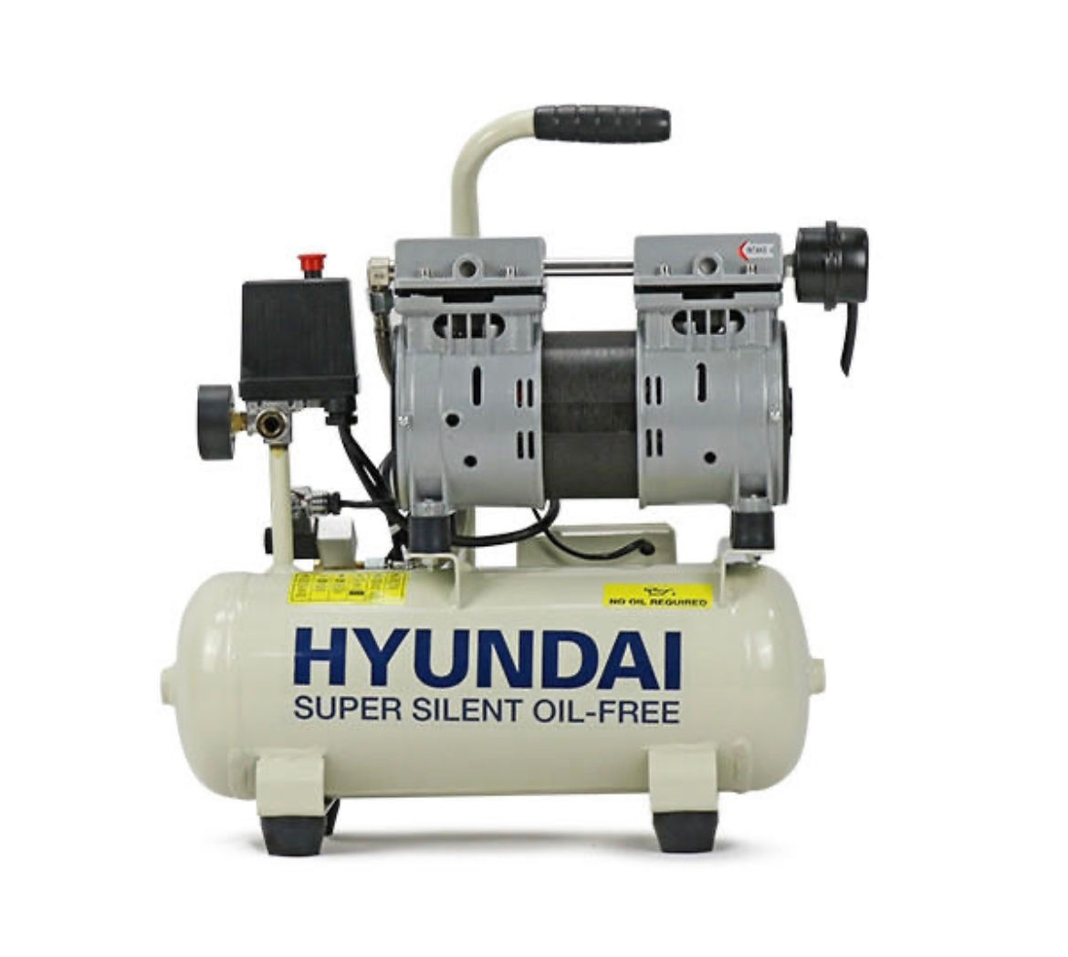Hyundai 0.75hp 8L Oil Free Low Quiet Portable Air Compressor 4CFM 118psi HY5508