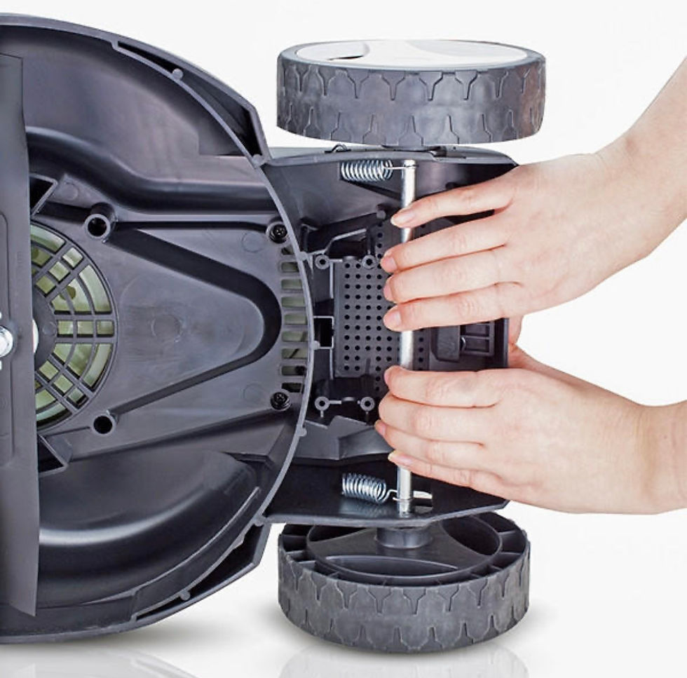 Thumbnail: Hyundai 12.6''/32cm 1000w Electric Lawnmower 230v Lightweight 10m Cable HYM3200E