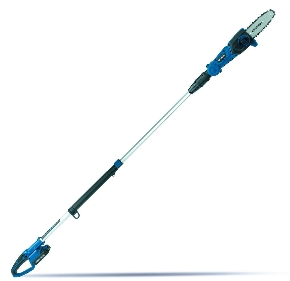 Thumbnail: Hyundai Cordless Pole Saw, Pruner, 2.3m Long Reach 20V 2Ah Li-Ion Battery HY2192