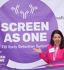 Alana in front of Screen As One sign