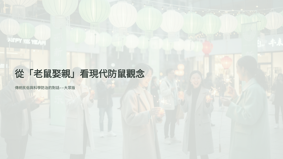 初三 老鼠娶親 年節習俗!老鼠成了過年的坐上賓!