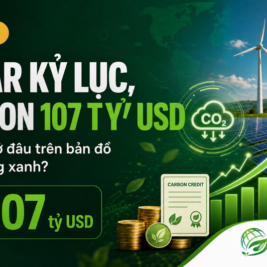 Solar kỷ lục, thị trường carbon 107 tỷ USD — Việt Nam ở đâu