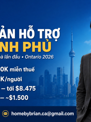 4 chương trình hỗ trợ chính phủ cho người mua nhà lần đầu tại Ontario (2026)