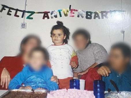 Eu na minha festa de aniversário.